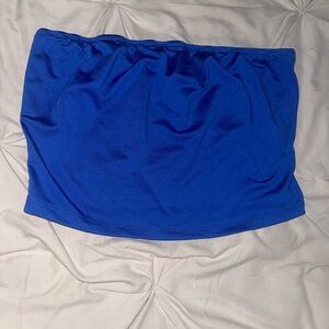 SHEIN Blue Tube Top
